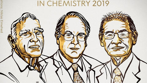 Nobel Hóa học 2019 vinh danh 3 nhà sáng chế pin, 'sạc lại thế giới'