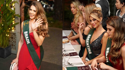 Dàn mỹ nhân Miss Earth 2023 ăn Noel sớm tại nhà hàng chuẩn Michelin Selected ở TP. HCM