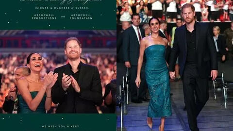 Harry - Meghan tung ảnh thiệp Giáng sinh khác lạ chưa từng thấy, chuyên gia lập tức nhận xét "thiếu thứ gì đó quan trọng"