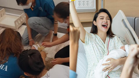 Quý tử nhà Minh Hằng chưa đầy 1 tháng tuổi đã được mẹ cho làm điều đặc biệt