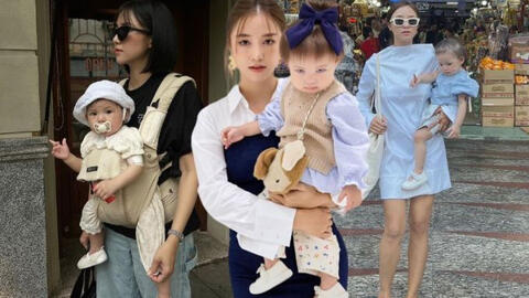 Cặp mẹ con Salim và bé Pam có style đồng điệu, ngắm là có ý tưởng diện đồ chụp ảnh tuyệt xinh
