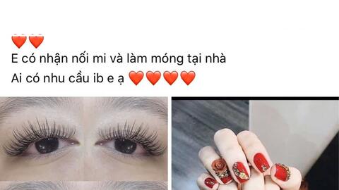 “Bùng nổ” dịch vụ làm móng, nối mi tại nhà trong mùa dịch COVID-19