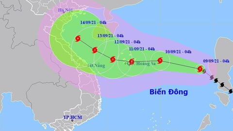 Bão Conson cách quần đảo Hoàng Sa 780km, diễn biến phức tạp