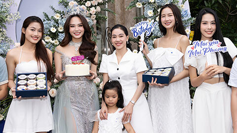 Mai Phương rạng rỡ đón sinh nhật trước thềm thi quốc tế, "bà trùm Hoa hậu" tặng nóng món quà đặc biệt