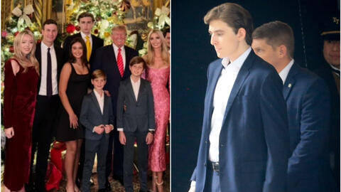 "Hoàng tử Nhà Trắng" Barron Trump hiếm hoi xuất hiện sau thời gian dài, chụp vội một bức cũng "flex" được chiều cao cùng thần thái ngút ngàn