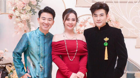 "Hoa hậu 2 nhiệm kỳ" Phan Kim Oanh khoe sắc bên cạnh Việt Tú, Minh Quân