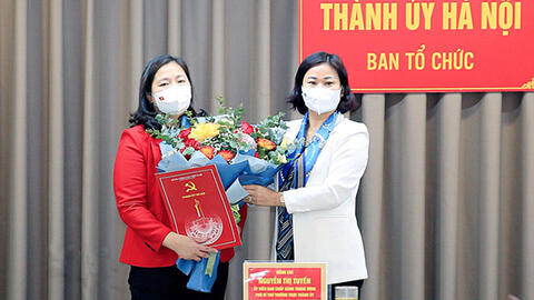 Bà Triệu Thị Ngọc làm Phó Trưởng ban Tổ chức Thành ủy Hà Nội
