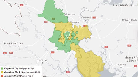 TP.HCM không còn quận, huyện thuộc vùng cam nhưng vẫn là ổ dịch lớn nhất nước