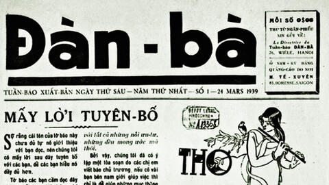 Tờ báo "Đàn bà": Tinh thần tân tiến vì thế hệ phụ nữ mới