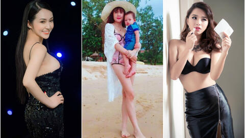 Nhan sắc xinh đẹp gợi cảm của 3 bà xã hot girl đông con của sao Việt