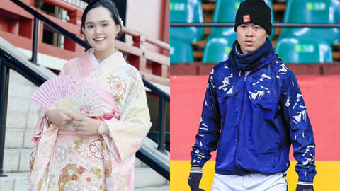 Quỳnh Anh khoe nhan sắc xinh đẹp như gái Nhật khi diện kimono, Duy Mạnh lập tức vào đánh dấu chủ quyền