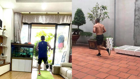 Các “runner” đồng loạt trưng ảnh chạy quanh nhà “mùa giãn cách”
