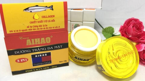 Thu hồi kem trắng da mặt AIHAO Gel mụn 10g không đạt chất lượng