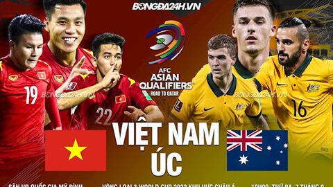19h hôm nay, tuyển Việt Nam gặp Australia trên sân Mỹ Đình