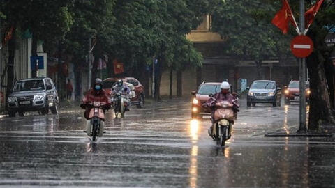 Bắc Bộ có mưa rào và dông, cục bộ có mưa to, nguy cơ xảy ra lũ quét