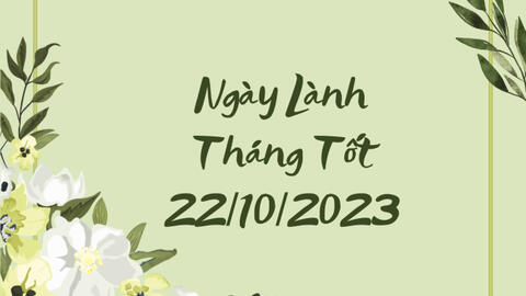 Xem ngày lành tháng tốt 22/10/2023: Tuy không quá thuận lợi nhưng vẫn có thể tiến hành các việc nhỏ