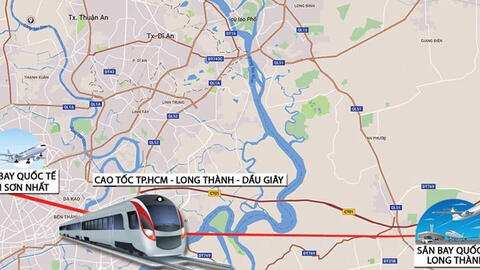 Sẽ có tuyến đường sắt Thủ Thiêm - Long Thành vào năm 2030