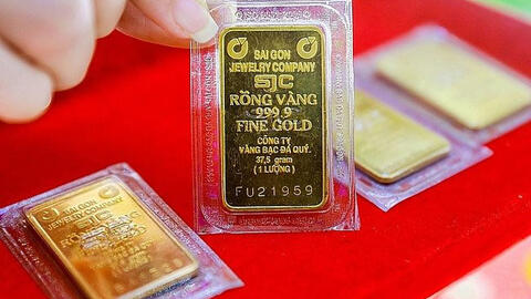 Giá vàng cuối tuần tăng nhẹ