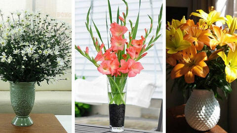 7 cách cắm hoa chuẩn Tết, không chê vào đâu được