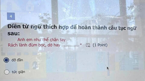 Đang làm bài tập điền nốt câu tục ngữ, bé gái lớp 2 bỗng hỏi 1 câu khiến bố "đứng hình": Trẻ con thời nay tư duy ghê thật!