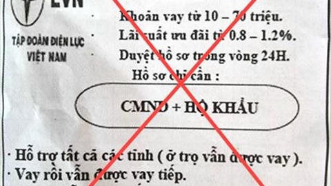 EVN bị mạo danh cho vay tín chấp