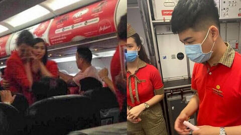 Cấm bay 1 năm đối với nữ hành khách ném điện thoại vào tiếp viên