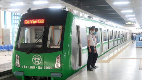 Hà Nội: miễn phí cho hành khách đi tàu tuyến Cát Linh – Hà Đông trong nửa tháng đầu