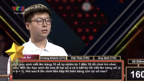 Câu hỏi Olympia có kiến thức lớp 2 nhưng nhiều người "bó tay", giải được trong 20 giây là cực siêu!