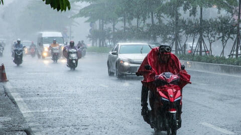 Miền Bắc chuyển mưa lớn kéo dài từ chiều tối nay