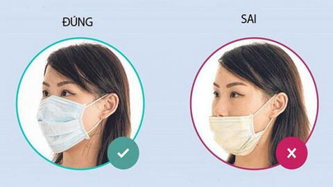Khuyến cáo những sai lầm khi đeo khẩu trang phòng dịch