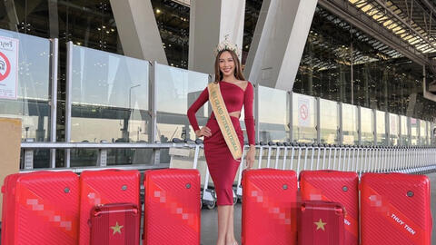 Hoa hậu Thùy Tiên đã trở về Việt Nam sau 1 tháng đăng quang Hoa hậu Hòa Bình