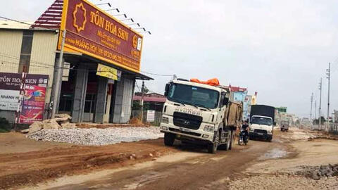 Những bất cập trong việc thi công tuyến đường Gòng – Quăng tại Thanh Hóa
