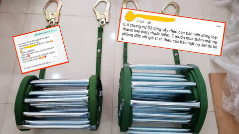 Thang dây thoát hiểm được người dân tìm mua online: Nơi tăng giá, nơi cháy hàng