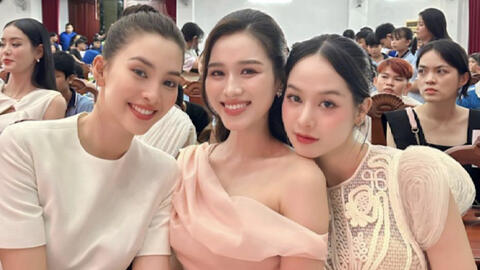 Khoảnh khắc 3 nàng Hoa hậu Việt Nam chung khung hình, nhan sắc ra sao?