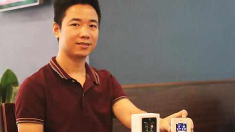 Thiết bị đo chất lượng không khí của kỹ sư người Việt