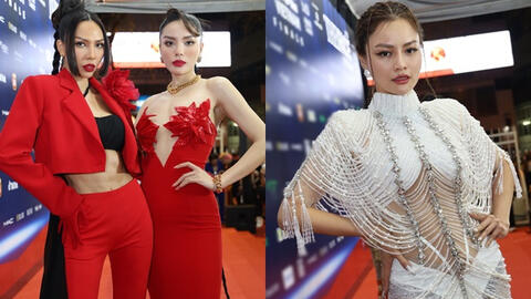 Dàn sao Việt đổ bộ chung kết The Face Vietnam 2023: Kỳ Duyên - Minh Triệu chiếm spotlight, "dính như sam" trên thảm đỏ