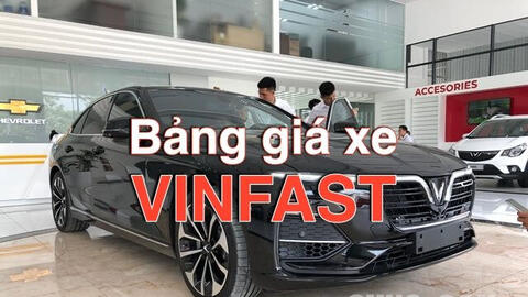 Bảng giá ô tô VinFast tháng 5/2021