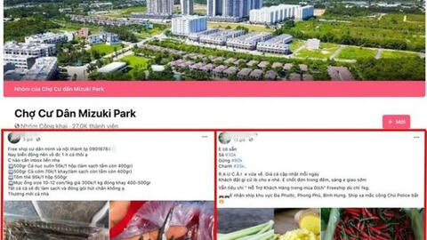 Nhộn nhịp chợ online ở các khu chung cư trong những ngày TP.HCM giãn cách xã hội