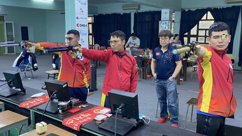 SENAVI treo thưởng cho vận động viên đội tuyển Bắn súng giành vé dự Olympic Tokyo 2021