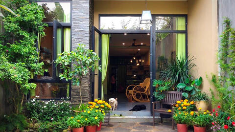 Gạch bông xưa sử dụng tinh tế trong ngôi nhà đẹp tại Thủ Đức