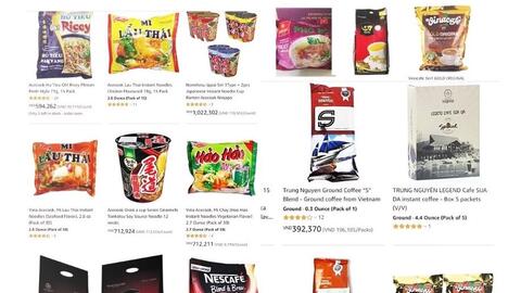 Vượt khó thời COVID-19: Hàng Việt Nam xuất hiện trên Amazon với giá bán cao hơn 10 lần