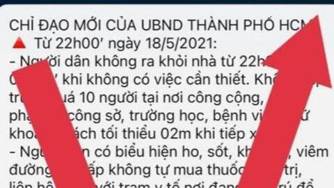 TP.HCM bác thông tin 'yêu cầu người dân không ra khỏi nhà từ 22h'