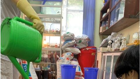 TS. Lê Thị Nhi Công nghiên cứu "Chế phẩm xử lý ô nhiễm dầu bằng vi khuẩn tạo màng sinh học trên than sinh học có nguồn gốc từ trấu"