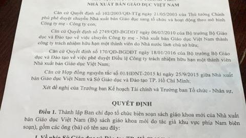 NXB trả thù lao cho cán bộ giáo dục TP.HCM, Bộ GD&ĐT nói gì?