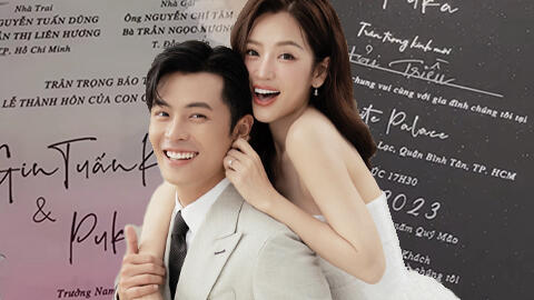 Hé lộ thiệp cưới Puka và Gin Tuấn Kiệt tại TP.HCM, có quy định đặc biệt dành cho khách mời