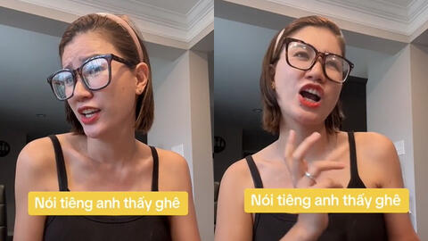 Trang Trần đăng clip nói tiếng Anh sau 1 tháng sang Mỹ, tệ đến mức nào mà chính chủ tự nhận xét "thấy ghê"?