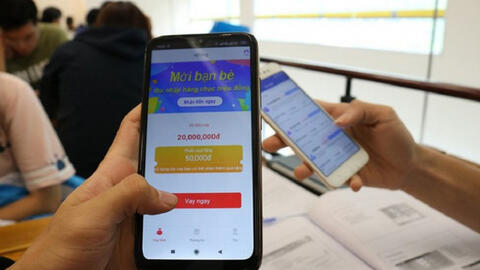 Vay nặng lãi qua app nhưng trả qua ngân hàng