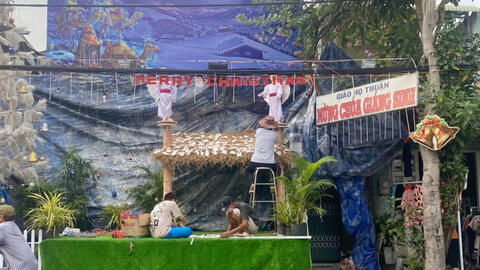 Xóm đạo lớn nhất Sài Gòn đìu hiu mùa Giáng sinh vì dịch bệnh