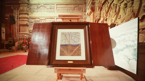 Bức tranh của nghệ sĩ Việt Nam về biến đổi khí hậu gây chú ý tại Đại lễ Vesak LHQ 2019