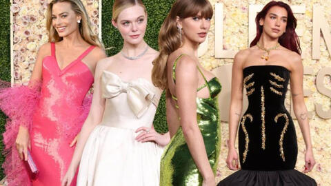 Dàn sao lộng lẫy trên thảm đỏ Golden Globes 2024: Taylor Swift hoá "lục xà", Elle Fanning lên top trending vì đẹp như công chúa